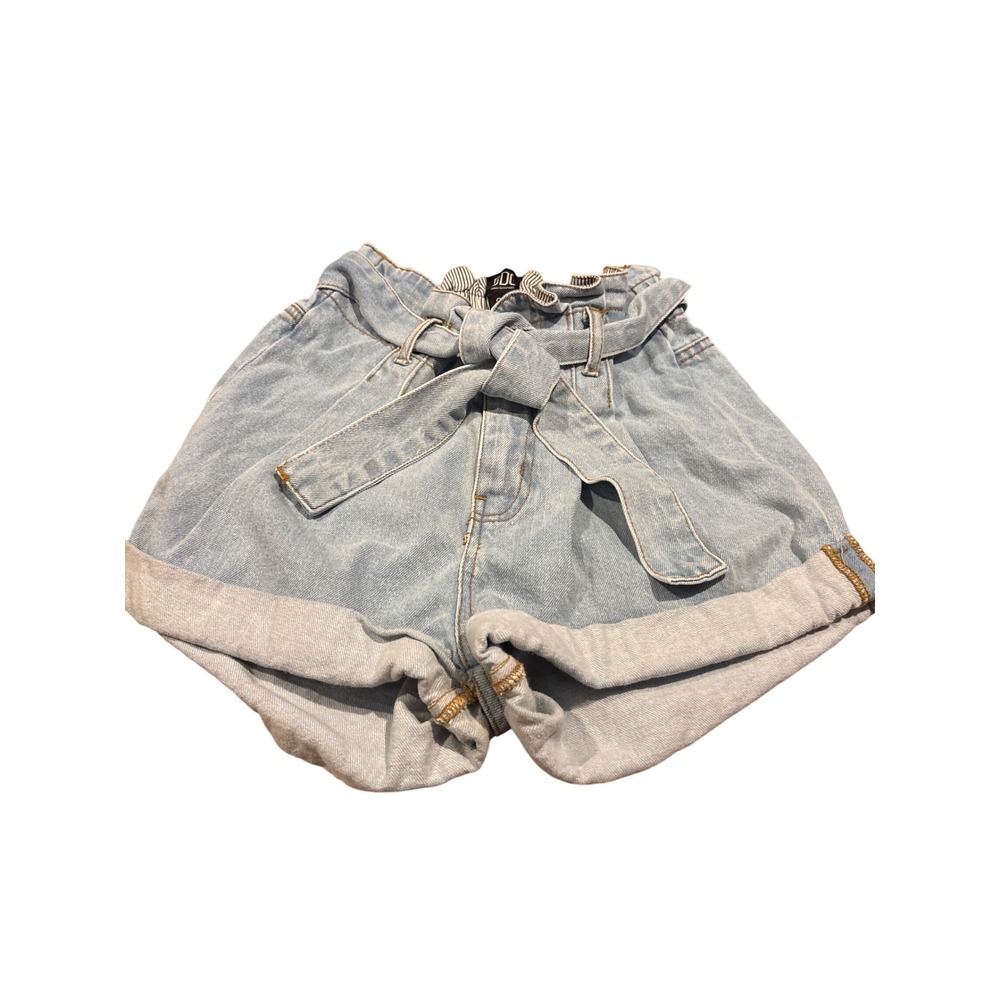 BDG Urban Outfitters Light Wash Paperbag Waist Denim Shorts Light Blue Size 24